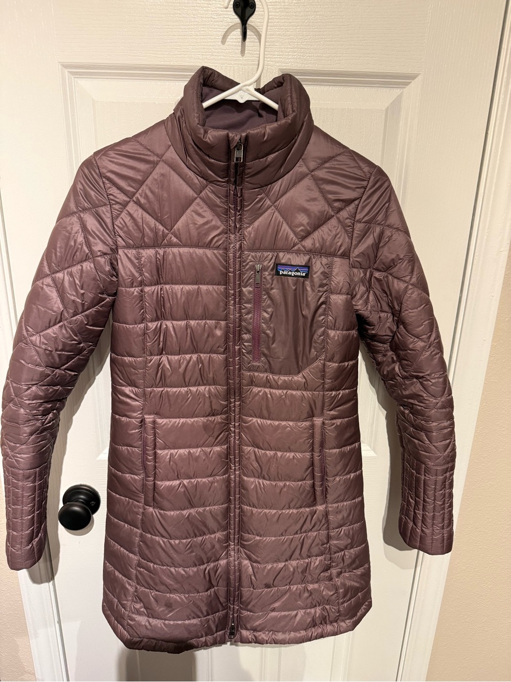 Patagonia Women's Quilted Long Puffer Jacket - Plum